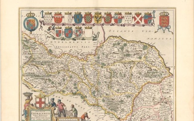 "Ducatus Eboracensis Pars Borealis / The Northriding of York Shire", Blaeu, Johannes