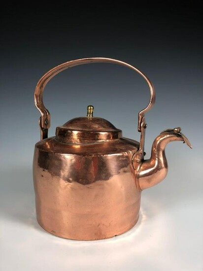 Early American Copper Tea Pot