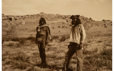 Edward Sheriff Curtis (1868-1952), Hopi Farmers, Yesterday and Today (2 works) (1906)
