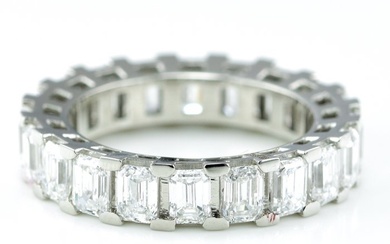 Eternity ring - 14 kt. White gold - 4.33 tw. Diamond (Lab-grown)