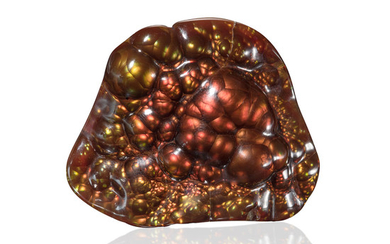 Exceptional Fire Agate--"A Member of the 100 Carats Club"