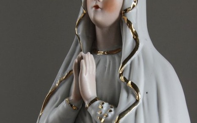 Figurine - OLV van Lourdes - Bisque porcelain