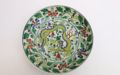 Fine Chinese famille rose porcelain plate