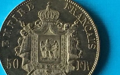 France - 50 Francs 1858-BB Napoléon III - Gold