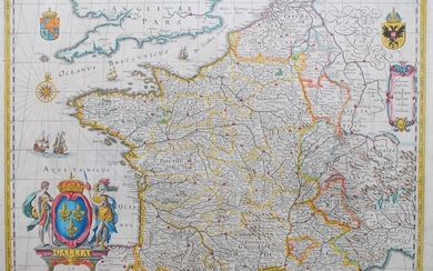 France, Frankrijk; Joshua van den Ende (1584-1634), W. Blaeu - Gallia Le Royaume De France - 1621-1650