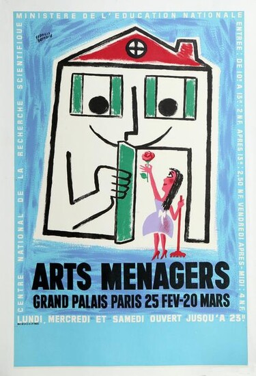 Francis Bernard, Arts Menagers 2, Lithograph poster