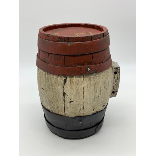 French Painted Barrel-Maybe Napoleonic or later.