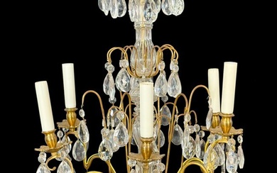 French Rococo Style Crystal Chandelier