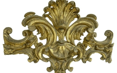 Frieze in golden wood leaf, century XVII, Sicilian
