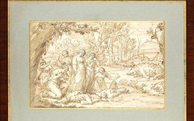 GIACOMO ZOBOLI (Modena, 1681 - Rome, 1767) The death of...