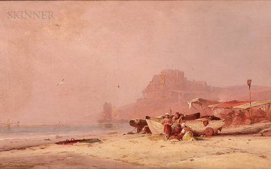 George Washington Nicholson (American, 1832-1912) Twilight Beach, North Africa