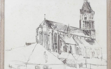 Germ de Jong (1886-1967) , View of the church