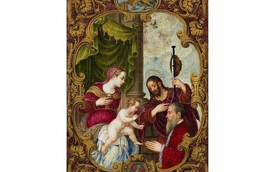 Giorgio Colonna, ca. 1530, zug., MARIA MIT DEM KIND, JOHANNES DEM TÄUFER UND STIFTERFIGUR
