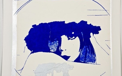 Giosetta Fioroni (1932) - Doppio liberty blue e argento
