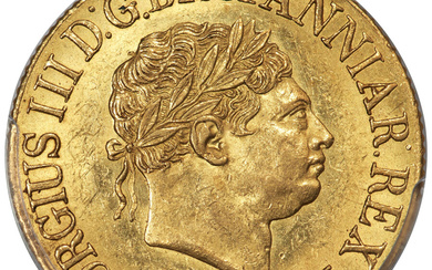 Great Britain: , George III gold Sovereign 1820 MS62 PCGS,...