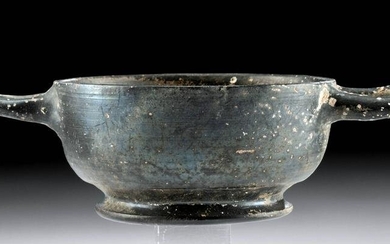 Greek Attic Blackware Kylix / Drinking Cup