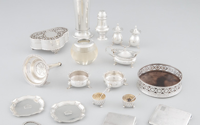 Group of Georgian, Victorian and Later English Silver, c.1781-1937