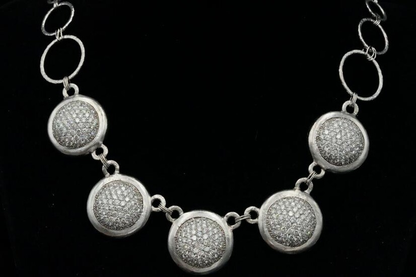 Gurhan 12.70ctw VS1-VS2/F-G Diamond Platinum Necklace