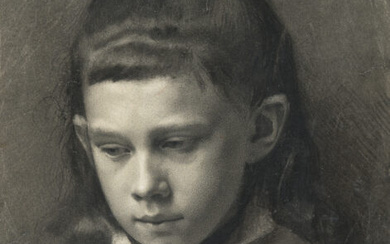 Gustav Klimt 1862 Baumgarten bei Wien – Wien 1918 Bust of a young girl with her head slightly inclined