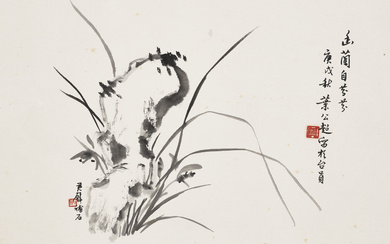 HUANG JUNBI (1898-1991) AND YE GONGCHAO (1904-1981) Orchid and Rock