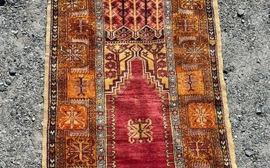 Hand-Knotted Prayer Rug, 7ft 2in x 4ft