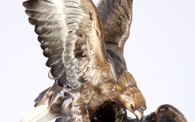 Hutschenreuther groÃŸes Adlerpaar, Karl Tutter, large pair of eagles