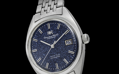 IWC. A STAINLESS STEEL AUTOMATIC WRISTWATCH WITH SWEEP CENTRE SECONDS, DATE AND BRACELET YACHT CLUB MODEL, REF. 811AD, SOLD IN 1971