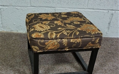Iron Footstool with decorative covering