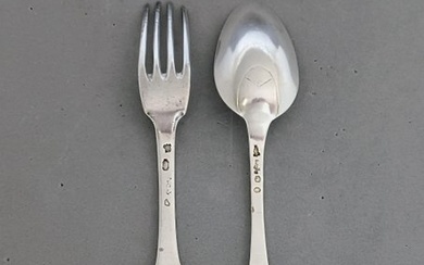 J. B. Arthaud - Toulouse - Cutlery set (2) - .950 silver