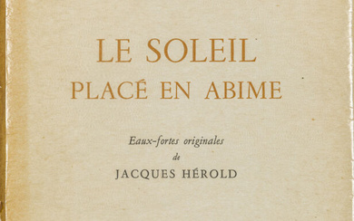 JACQUES HEROLD – Francis Ponge, Le soleil placé en abime, Collection Drosera -…