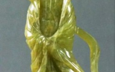 Jade Figurine Of Woman (Minor Tip Breakage)