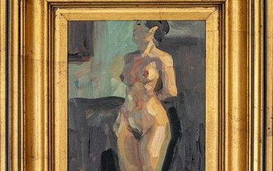 James P. Kerr 'Lisa G.' Nude Woman Oil Painting