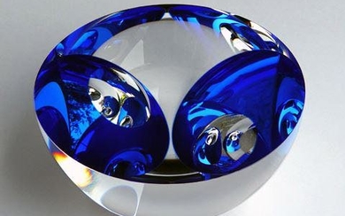 Jan Frydrych(b.1953) Czech,Optical Glass Sculpture