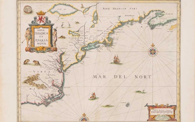 Jansson's important early map of New England
