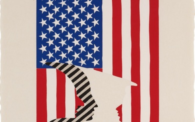 Jasper Johns Untitled (Flag and Vase)
