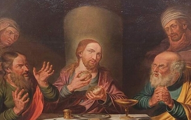 Johannes Zacharias Simon Prey (1749-1822) - Jezus bij de Emmausgangers