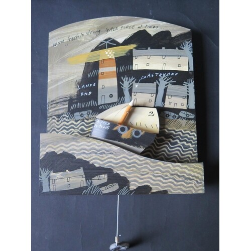John Maltby, Painted and Articulated 'Alfred Wallis' Rocking...