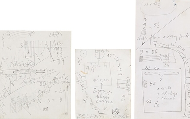 Joseph Beuys, Untitled (Braunkreuz; Belfast Space; and Take from Every Pile)