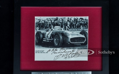Juan Manuel Fangio Signed Photograph