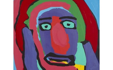 Karel Appel (Dutch, 1921-2006) Heavy Head Signed and dated...