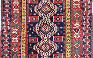 Kilim Kuba-Shirwan antique, Caucase, vers 1900, laine sur laine, env. 440 x 214 cm, EHZ...