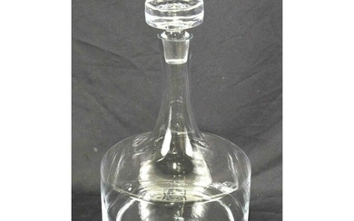 LARGE PISTON GLASS DECANTER