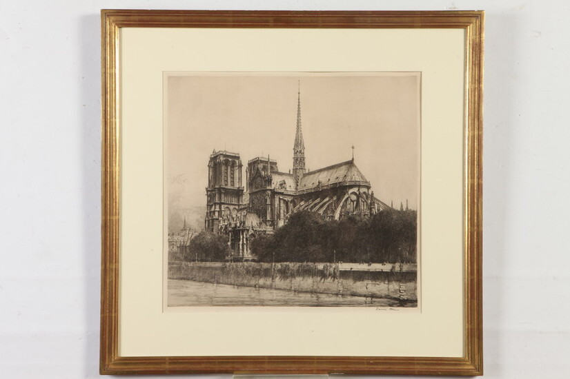 LOUIS ORR, (American / French, 1879-1966.). Notre Dame de Paris,...