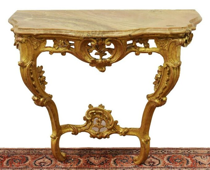 LOUIS XV STYLE GILTWOOD CONSOLE WALL BRACKET