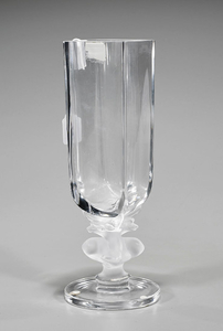 Lalique Crystal 'Deer' Vase