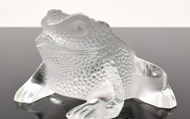 Lalique "Gregoire" Frog Figurine/Sculpture