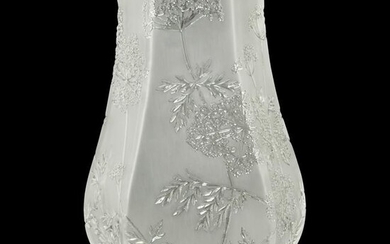 Lalique Lilypad Motif Vase.