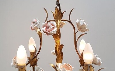 Lamp - Gold leaf - Flowers