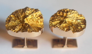 Lapponia "Devil`s Wheel" cufflinks by Björn Weckström in 14k gold. Upper part diameter 20mm.