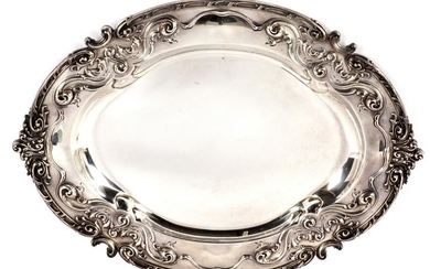 Large J.E. Caldwell Sterling Silver Serving Tray